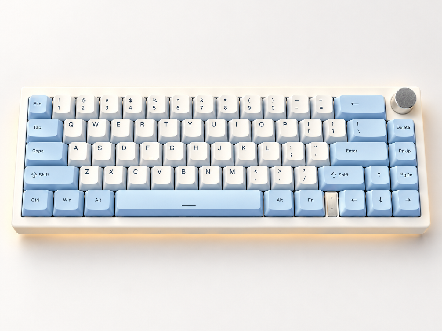 Azul y blanco